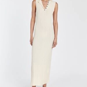 DISSH Cream Sleeveless Maxi Dress